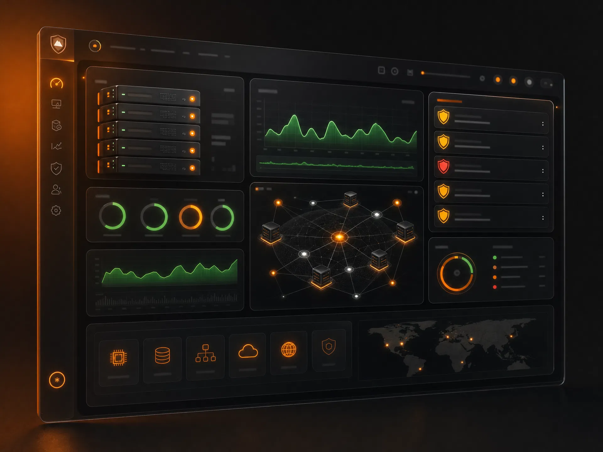 Compliance-aware IT operations dashboard